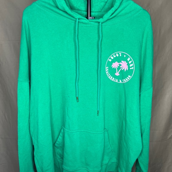 Ascot + Hart Tops - Ascot+Hart Green Hoodie Size 1X